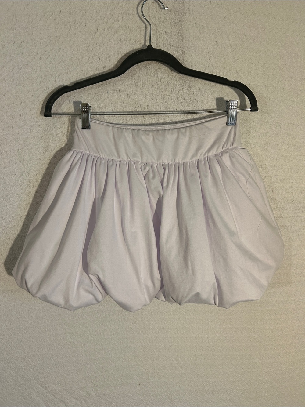 Light Lilac Bubble Skort with Elastic Waistband